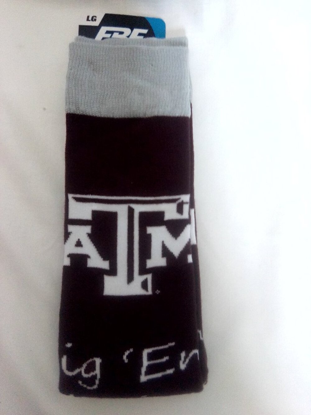 FBF ORIGINALS Texas A&M Aggies socks Large NWT